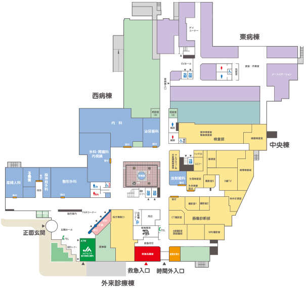 滑川病院 1F 平面図